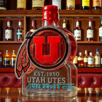 Utah Utes LOGO Limited Edition Whiskey Bottle