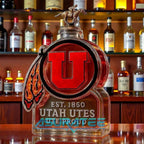 Utah Utes LOGO Limited Edition Whiskey Bottle