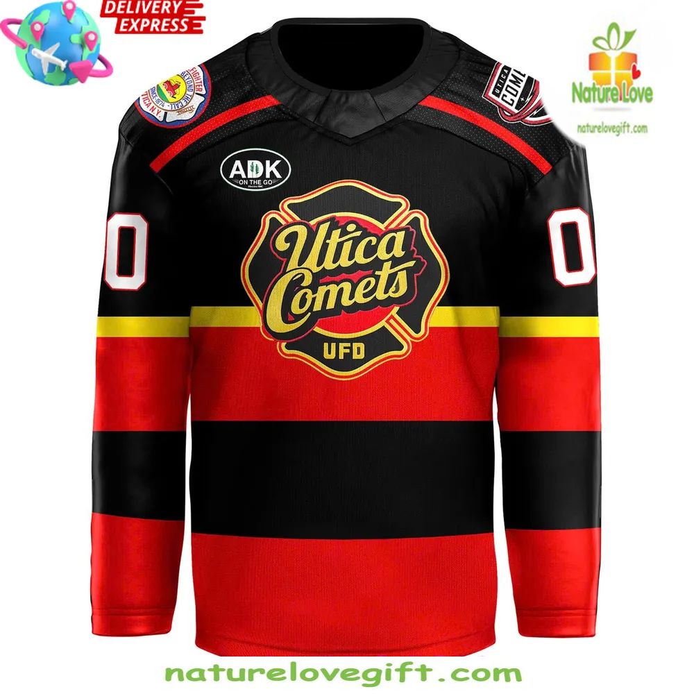 Utica Comets 2026 Hockey Jersey Fire Department Edition