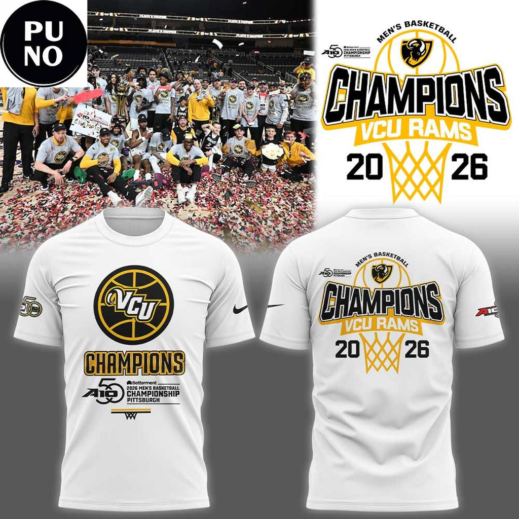 VCU Rams 2026 Atlantic 10 Men’s Basketball Tournament Champions Hoodie T-Shirt