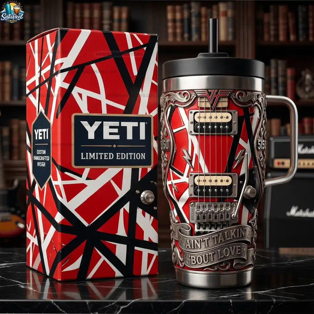 Van Halen Eddie Van Halen Frankenstrat 40oz Insulated Tumbler With Handle