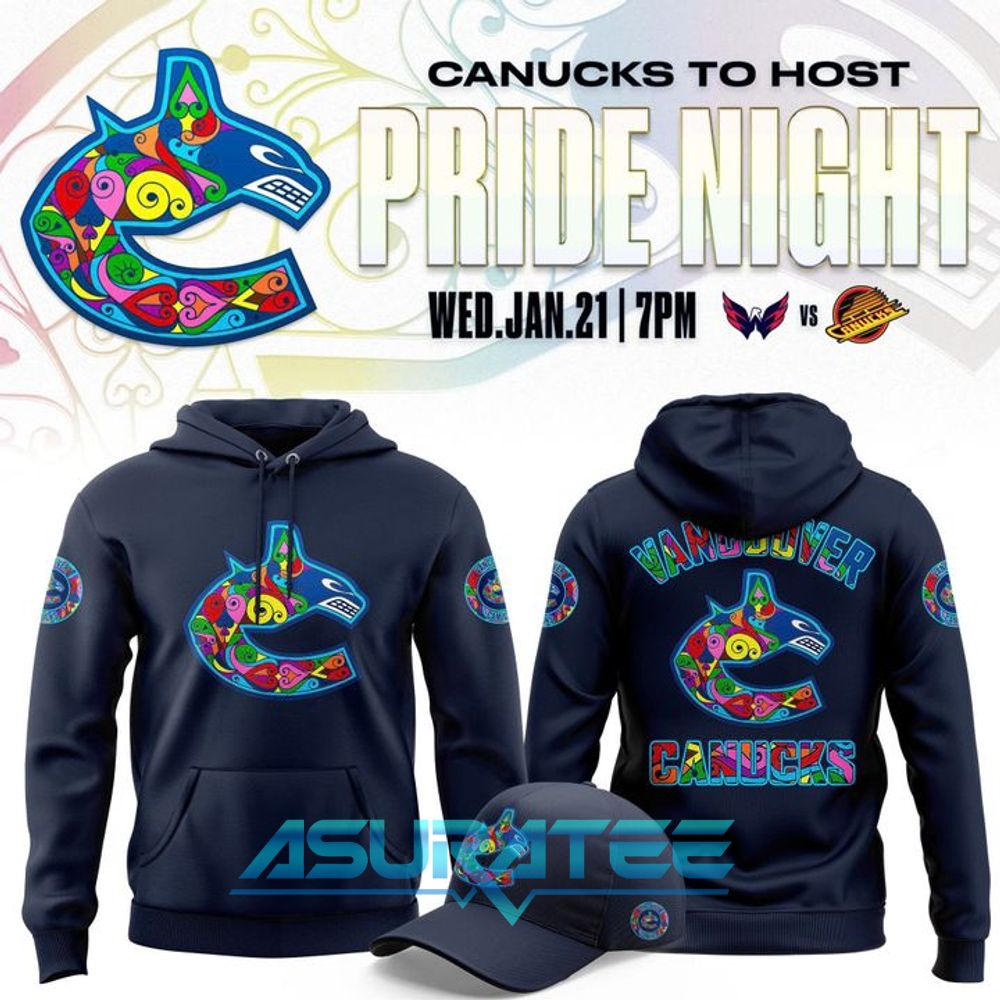 Vancouver Canucks 2026 Pride Night Limited Edition Hoodie, Cap