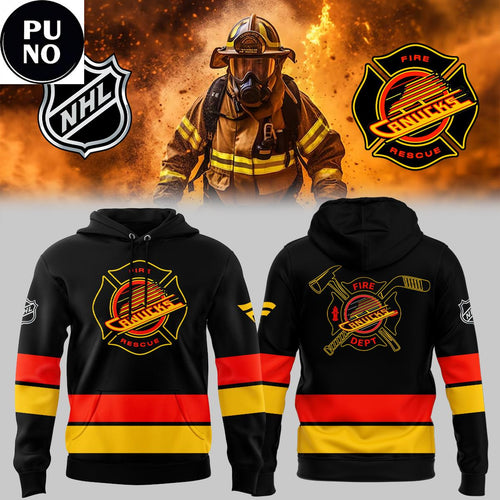 Vancouver Canucks Firefighter Night 2026 Hoodie Shirt