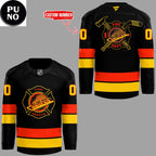 Vancouver Canucks Firefighter Night 2026 Personalized Hockey Jersey