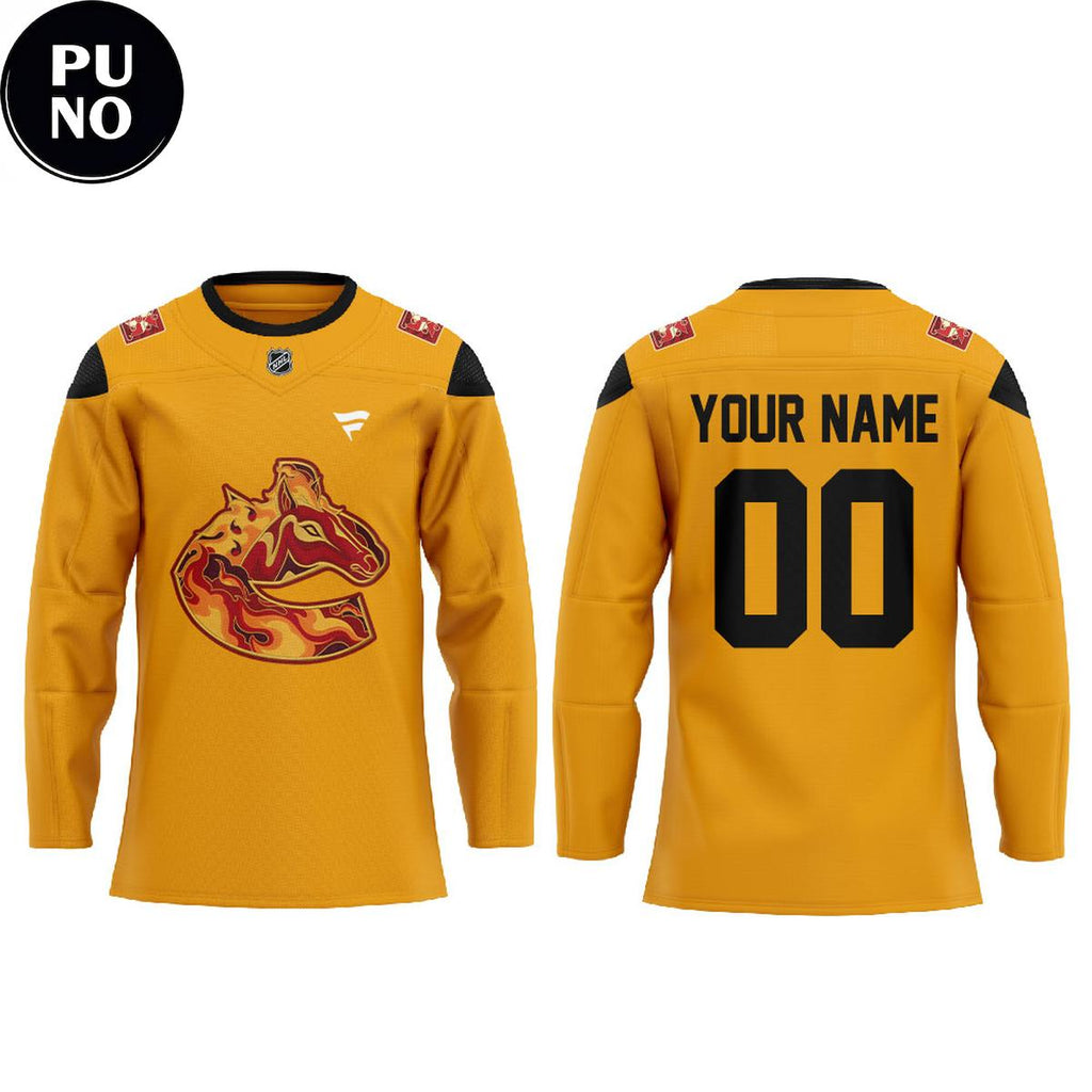 Vancouver Canucks Lunar New Year 2026 Year Of The Horse Personalized Hockey Jersey