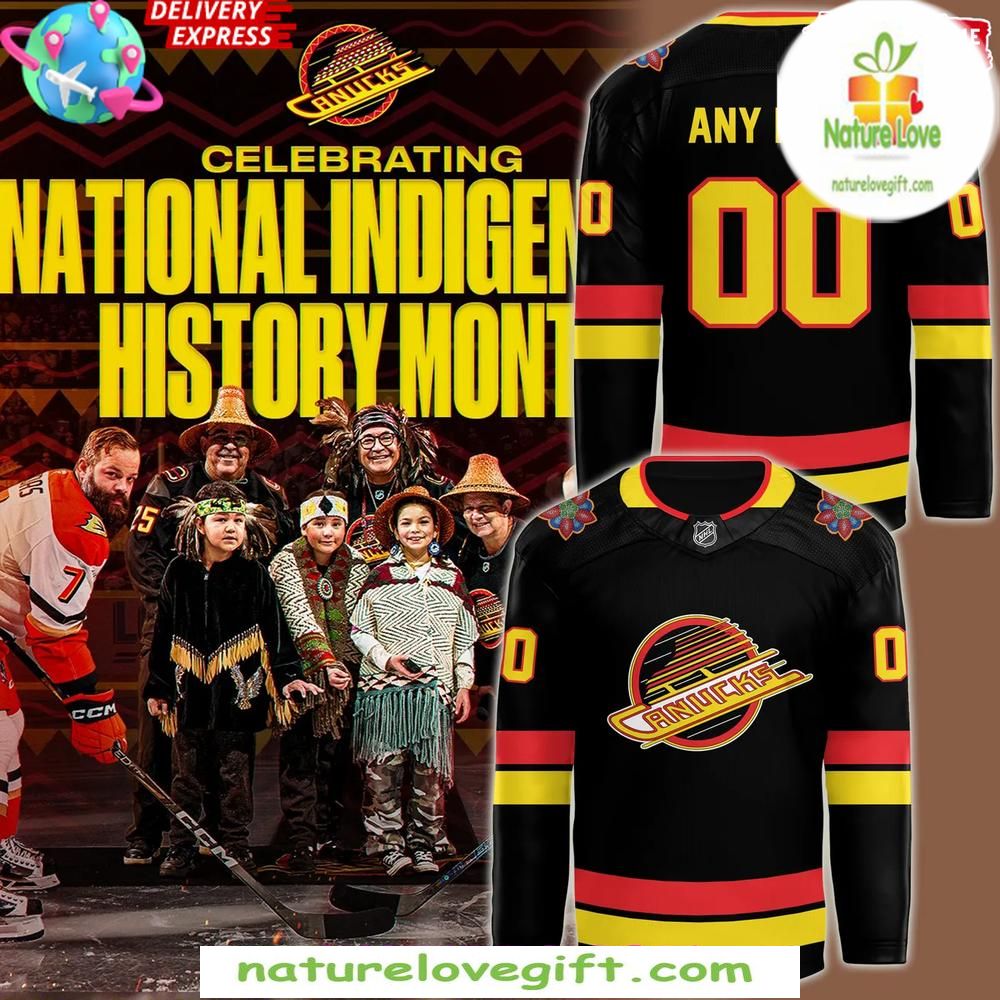 Vancouver Canucks 2026 Indigenous History Month Hockey Jersey