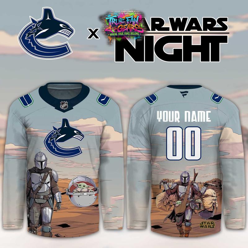 Vancouver Canucks Star Wars Night 2026 Limited Personalized Hockey Jersey