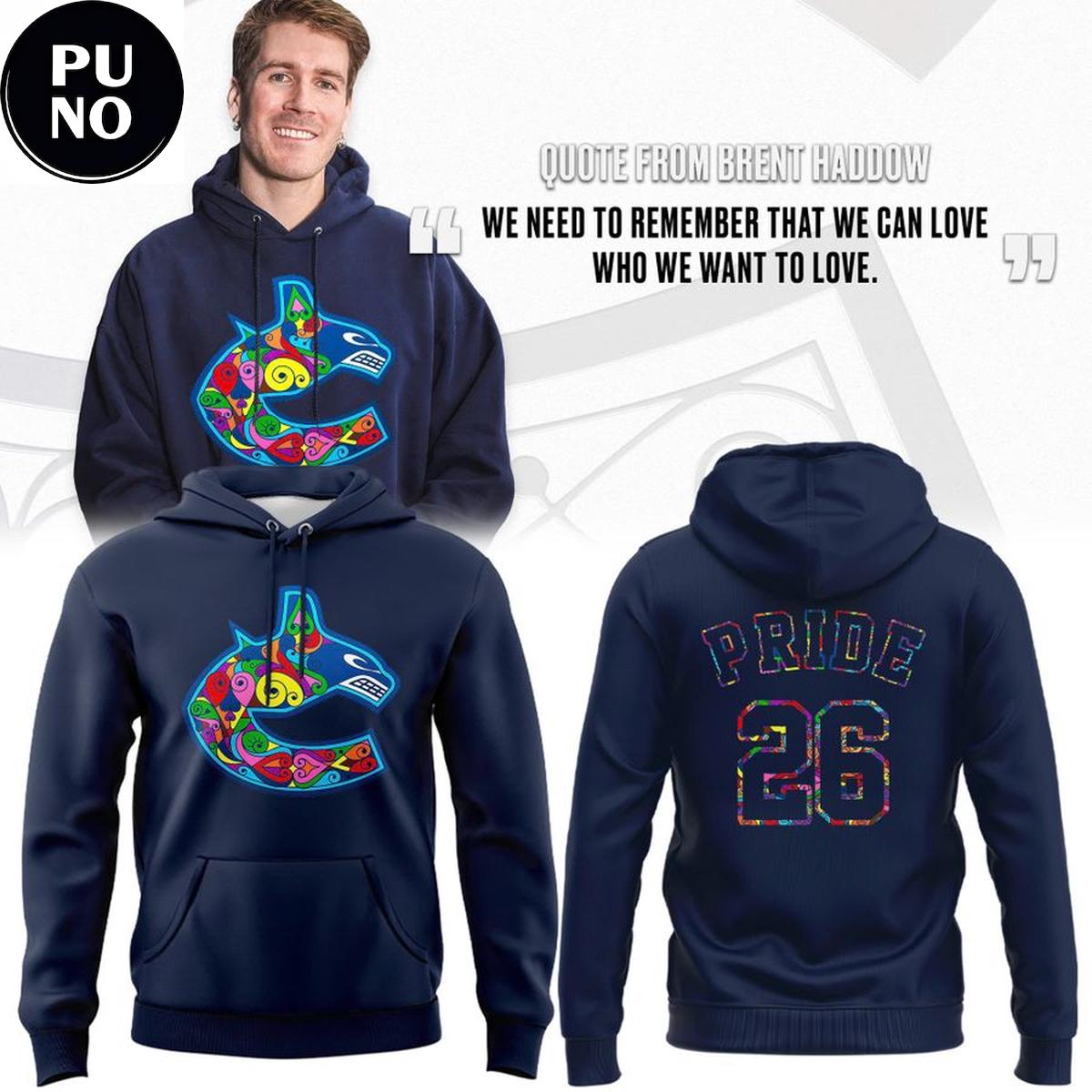 Vancouver Canucks x Pride 26 Hoodie T-Shirt