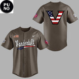 Vanderbilt Commodores 2026 Salute To Service Personalized Baseball Jersey