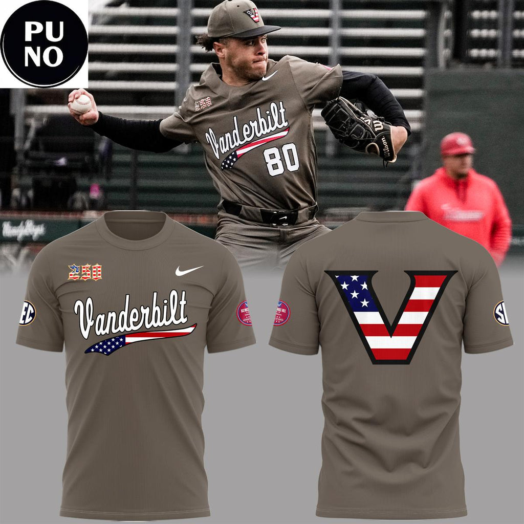 Vanderbilt Commodores 2026 Salute To Service USA Military Hoodie T-Shirt
