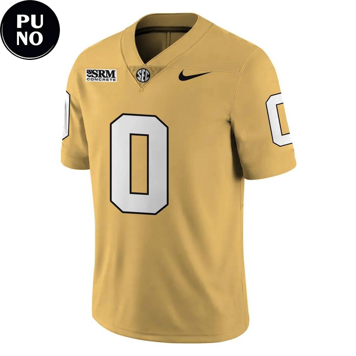 Vanderbilt Commodores Season 2026 Gold Personalized Football Jersey