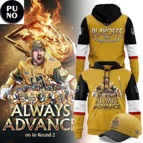 Vegas Golden Knights 2026 Playoffs Always Advance On To Round 2 Hoodie T-Shirt
