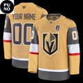 Vegas Golden Knights 2026 Stanley Cup Final Fanatics Gold Personalized Hockey Jersey