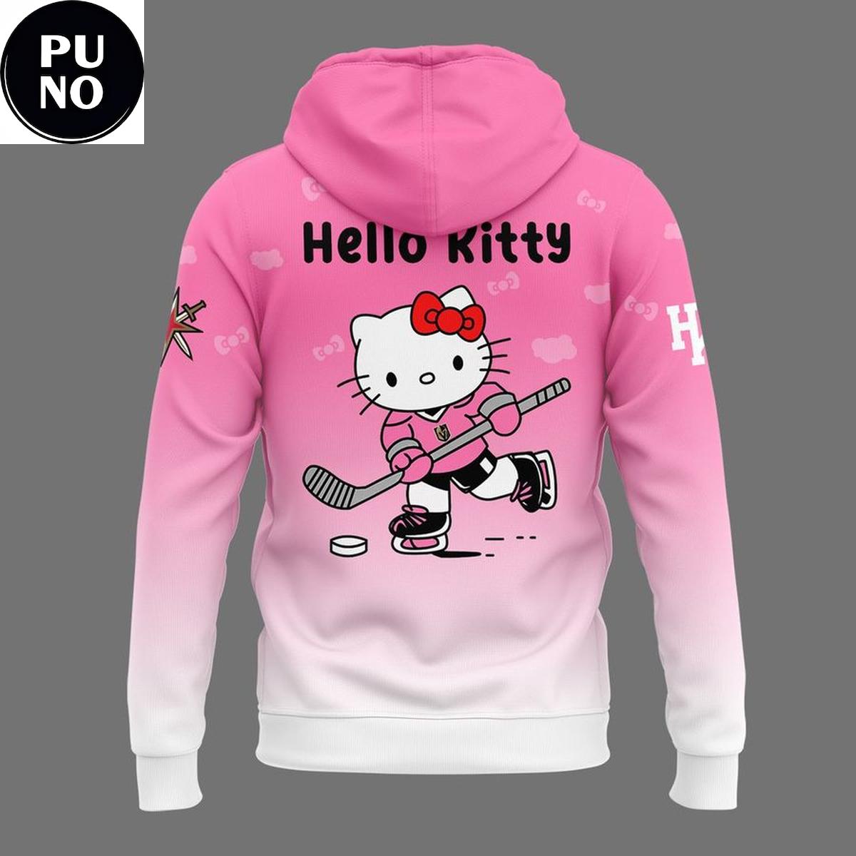 Vegas Golden Knights x Hello Kitty Pink Night 2026 Hoodie T-Shirt