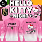 Vegas Golden Knights x Hello Kitty Pink Night 2026 Hoodie T-Shirt