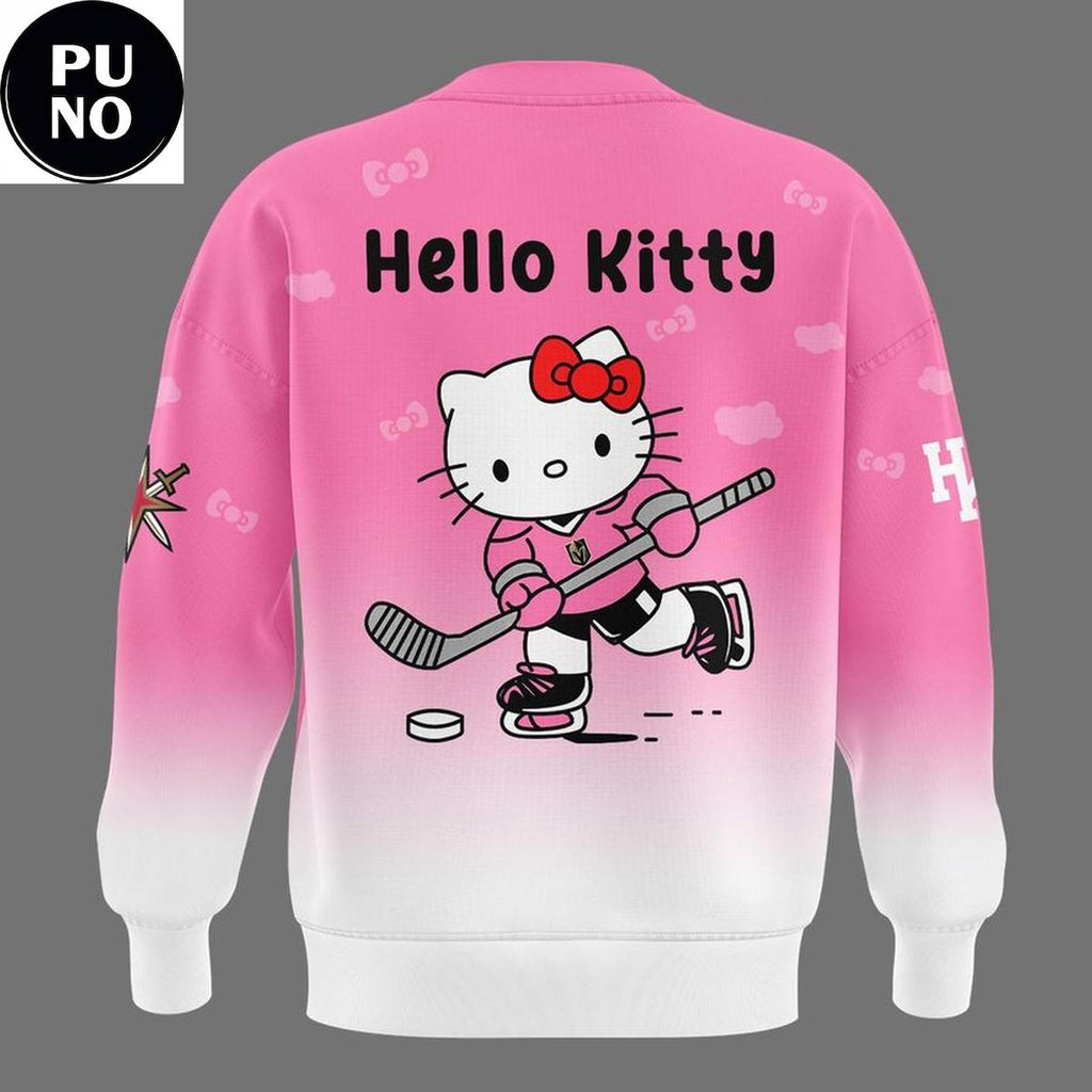 Vegas Golden Knights x Hello Kitty Pink Night 2026 Hoodie T-Shirt