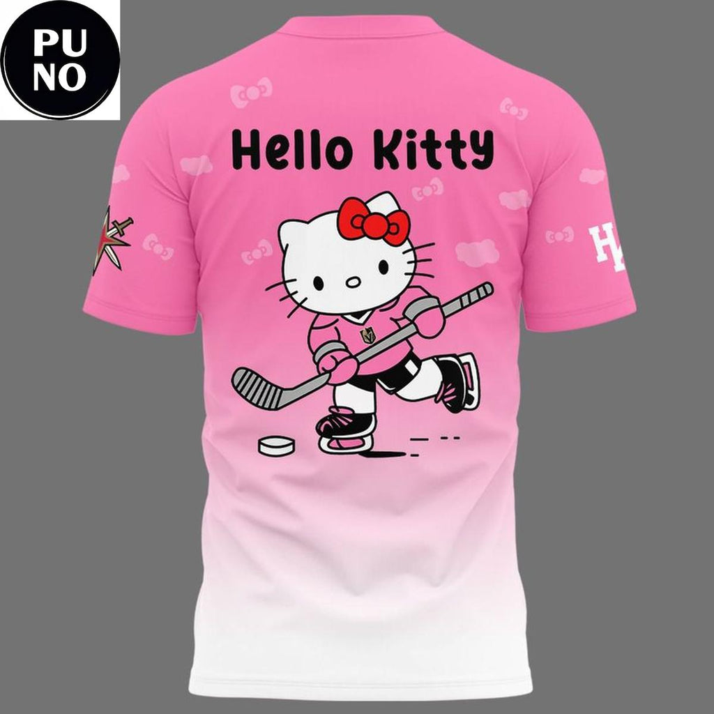 Vegas Golden Knights x Hello Kitty Pink Night 2026 Hoodie T-Shirt