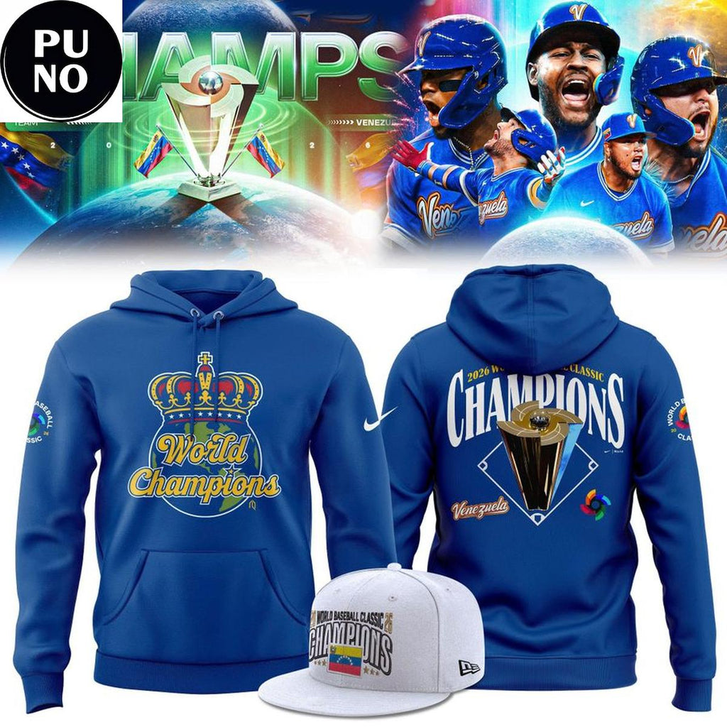 Venezuela Baseball 2026 World Baseball Classic Champions The Crown Hoodie T-Shirt