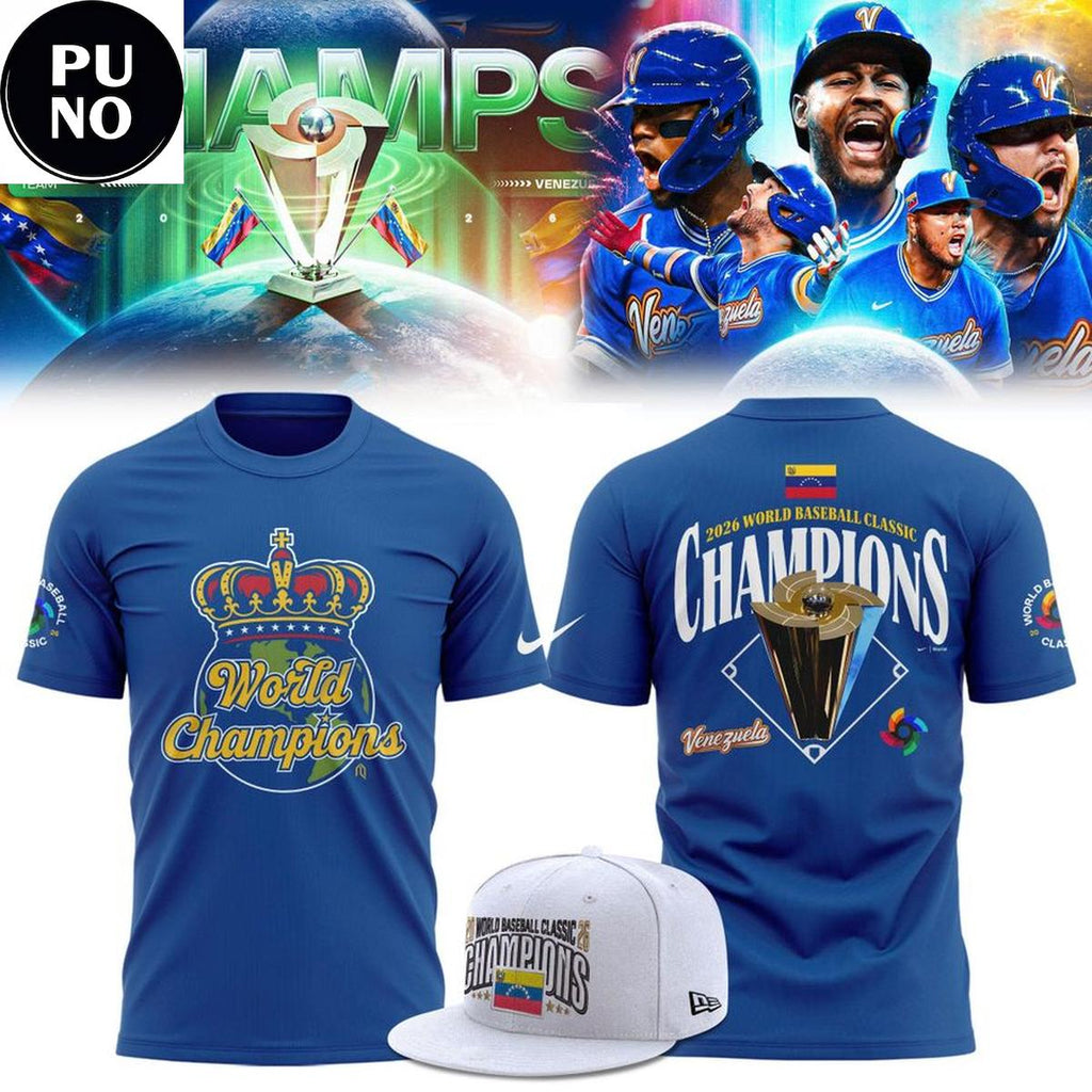 Venezuela Baseball 2026 World Baseball Classic Champions The Crown Hoodie T-Shirt