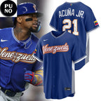Venezuela Baseball Ronald  Acuña Jr. 2026 World Baseball Classic Baseball Jersey