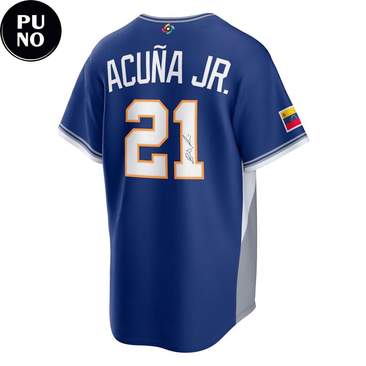 Venezuela Baseball Ronald  Acuña Jr. 2026 World Baseball Classic Baseball Jersey