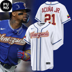 Venezuela Baseball Ronald  Acuña Jr. 2026 World Baseball Classic Baseball Jersey