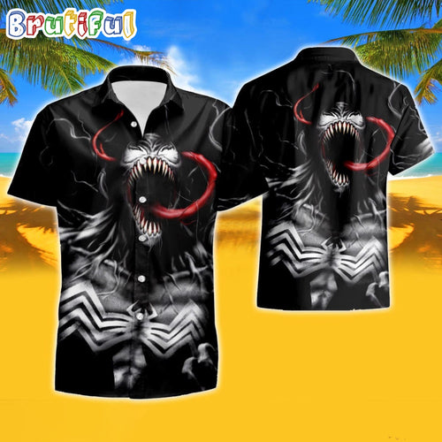 Venom Summer Hawaiian Shirt, Venom The Last Dance Hawaiian Shirt