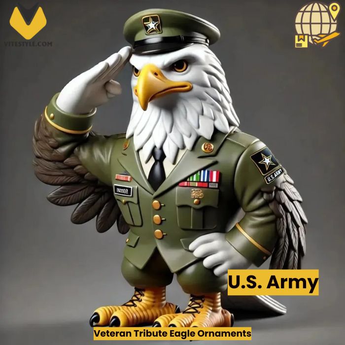 Veteran Tribute Eagle Ornaments