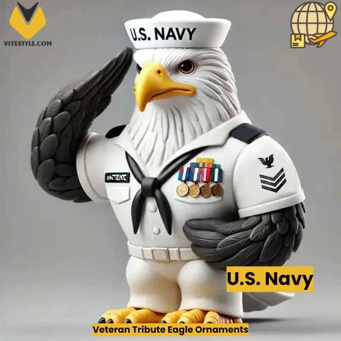 Veteran Tribute Eagle Ornaments