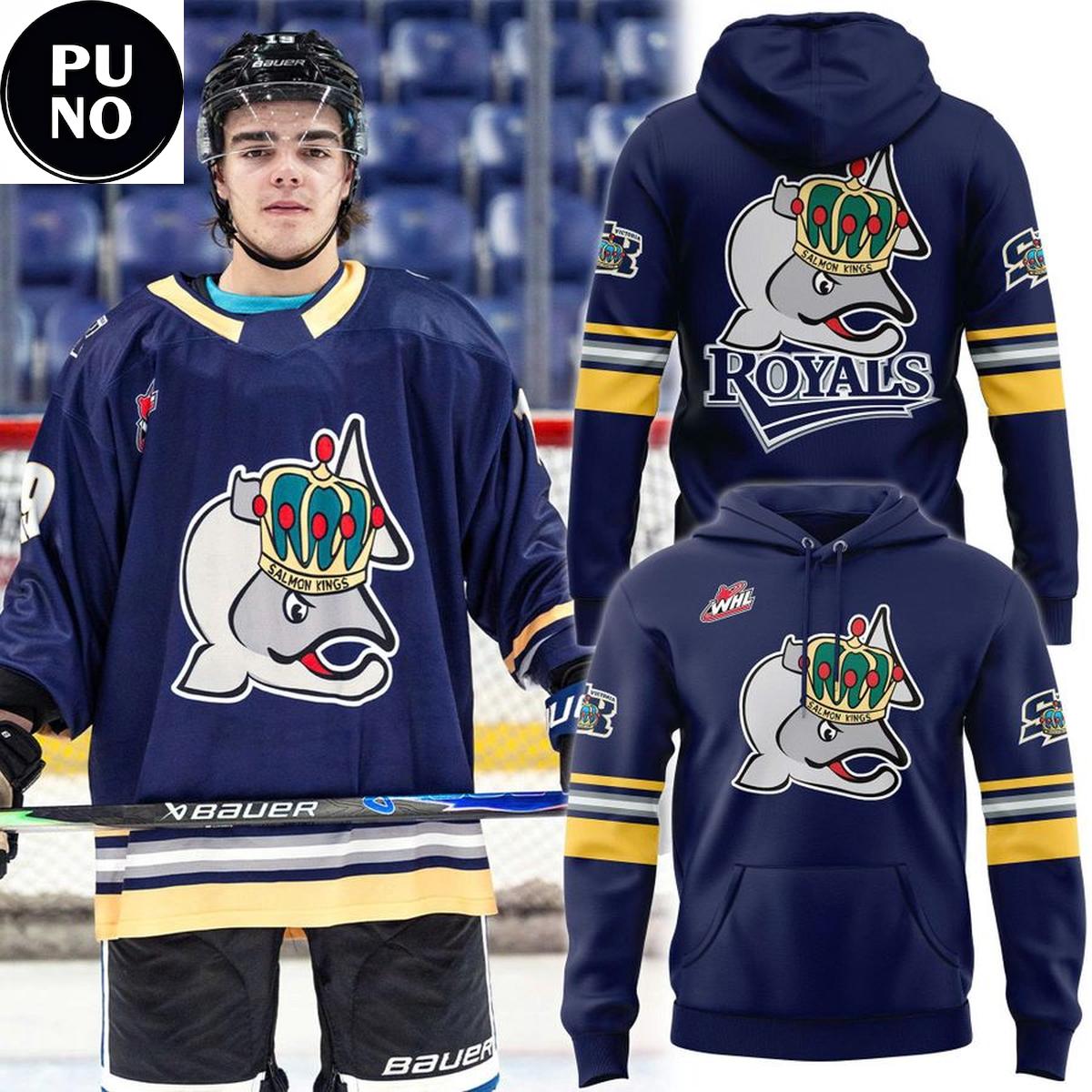 Victoria Royals Salmon Kings Throwback Salmon Kings Night 2026 Hoodie