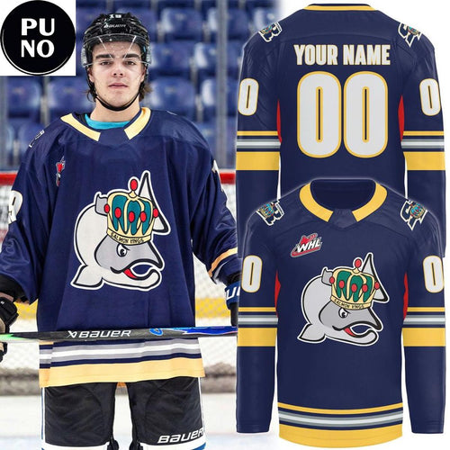 Victoria Royals Salmon Kings Throwback Salmon Kings Night 2026 Personalized Hockey Jersey