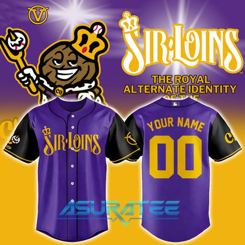Visalia Rawhide Central Valley Sir Loins 2026 Baseball Jersey