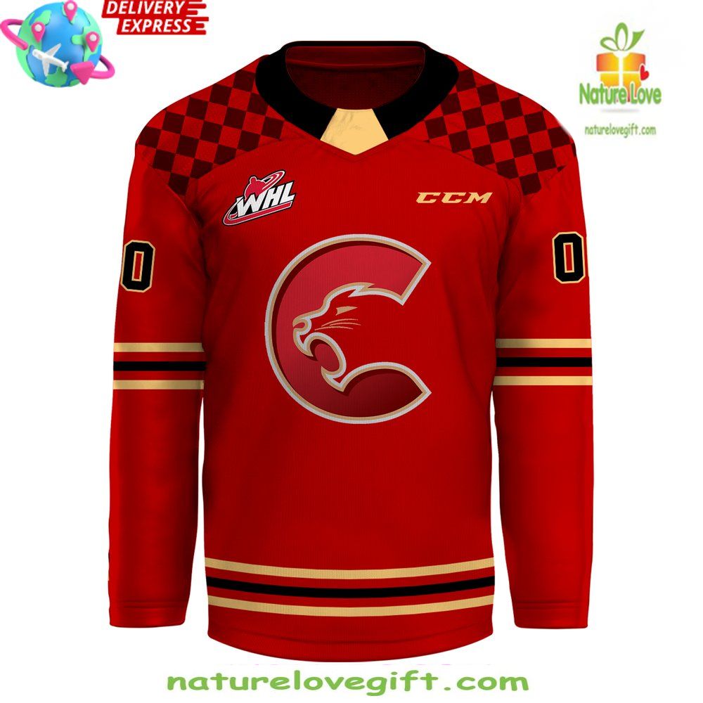 Prince George Cougars CCM Red Hockey Jersey 2026 WHL