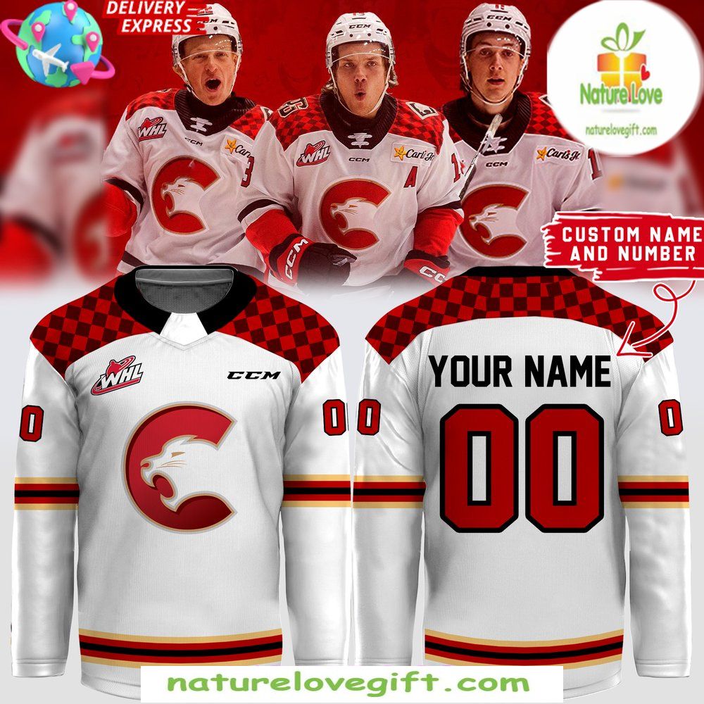 Prince George Cougars CCM White Hockey Jersey 2026 WHL