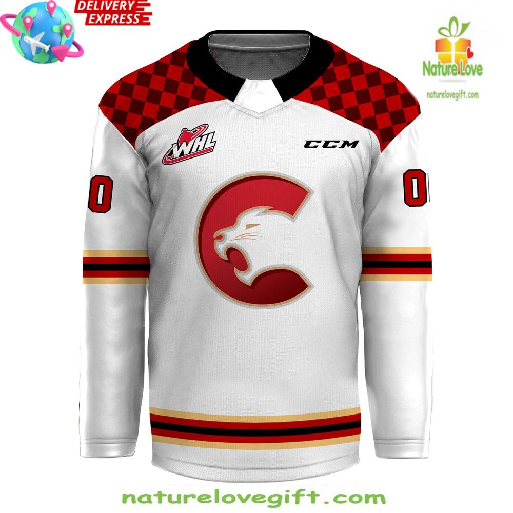 Prince George Cougars CCM White Hockey Jersey 2026 WHL