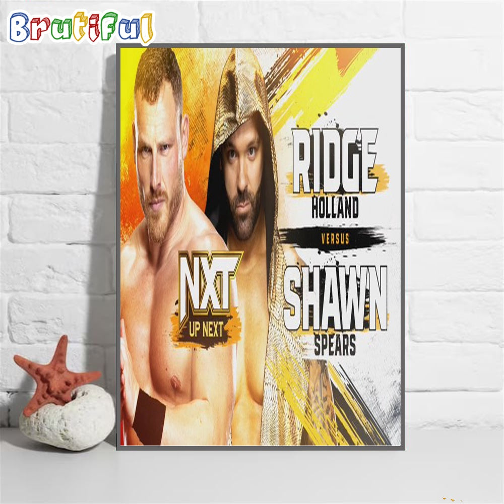 WWE Ridge Holland Versus Shawn Spears Wall Art Poster Canvas