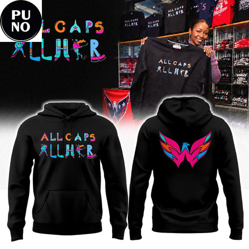 Washington Capitals 2026 All Caps All Her Summer Camp Hoodie T-Shirt