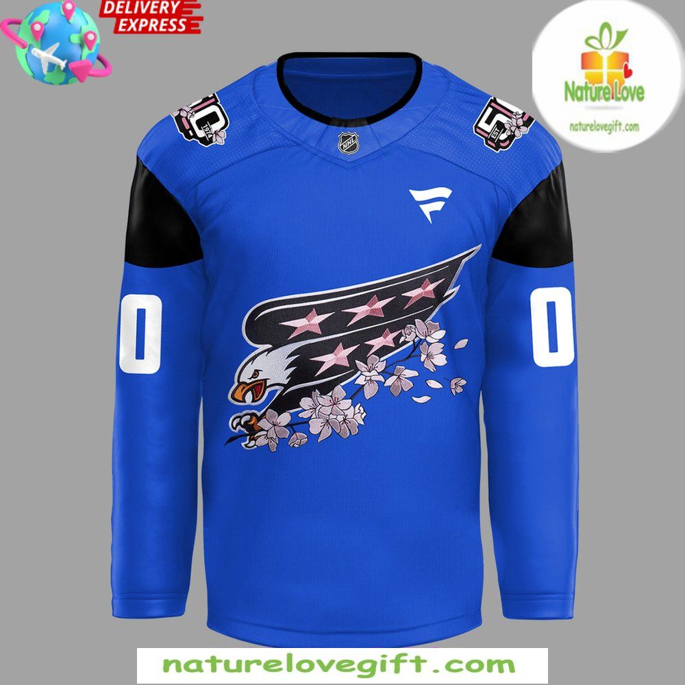 Washington Capitals 2026 Blue Cherry Bloom Jersey