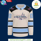Washington Capitals 2026 Cherry Blossom Hockey Jersey Cream
