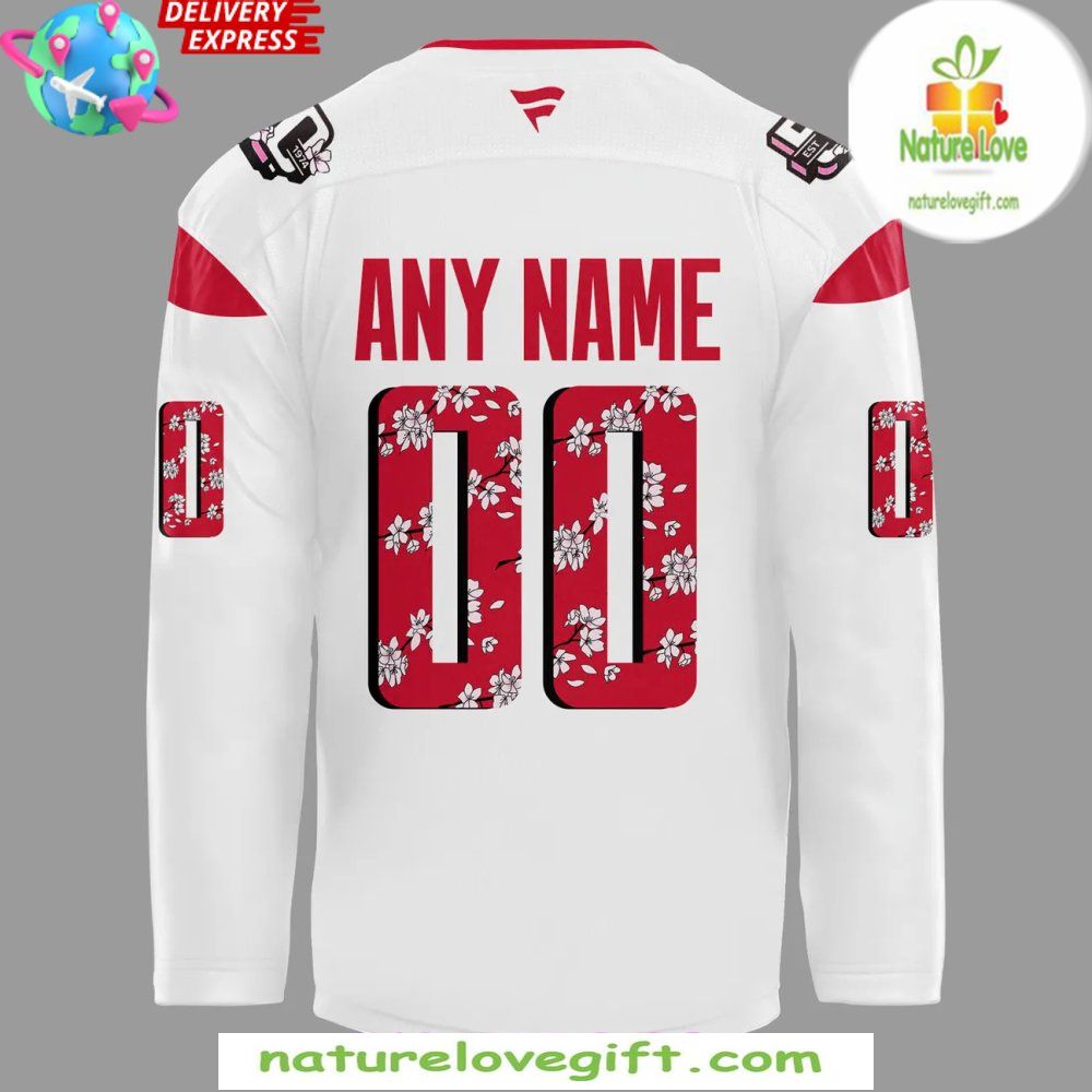 Washington Capitals 2026 Cherry Blossom Red Hockey Jersey