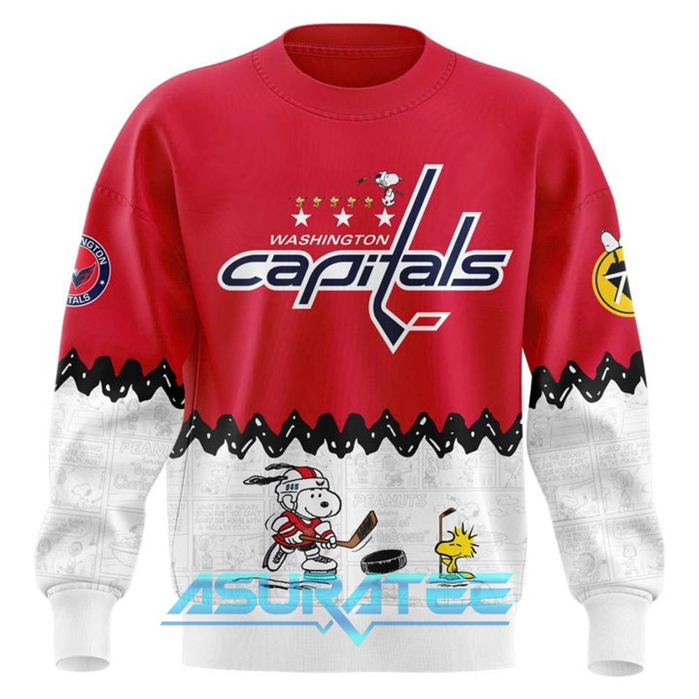 Washington Capitals ”Peanuts Night” 2026 Snoopy Special Sweatshirt