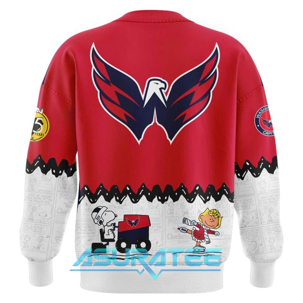 Washington Capitals ”Peanuts Night” 2026 Snoopy Special Sweatshirt