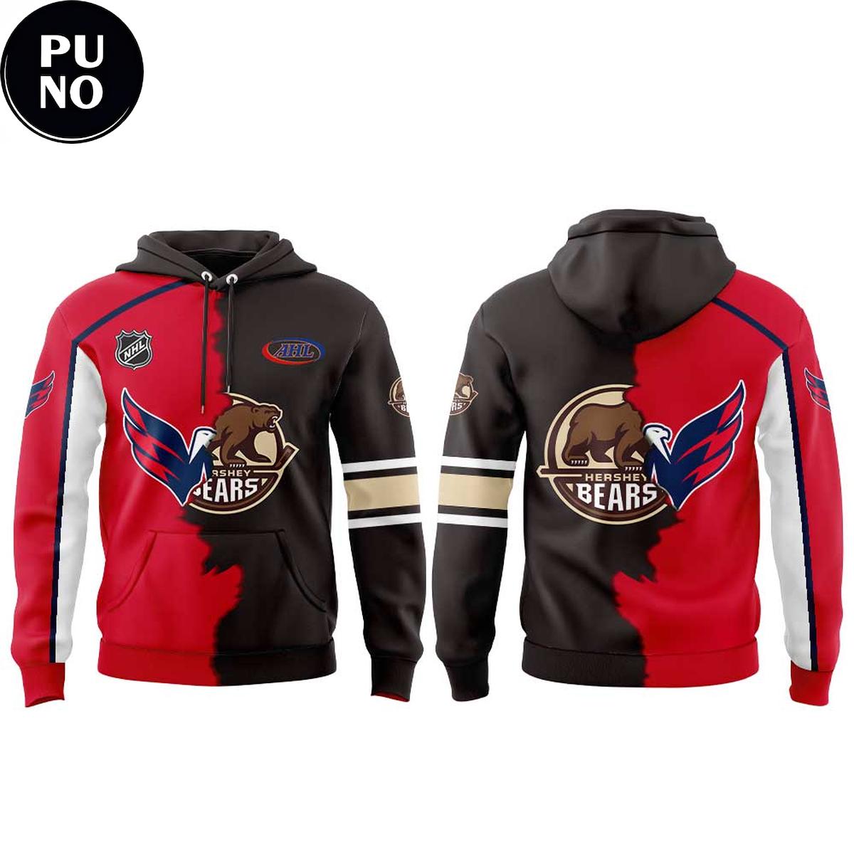 Washington Capitals x Hershey Bears Mashup Logo 2026 Hoodie T-Shirt