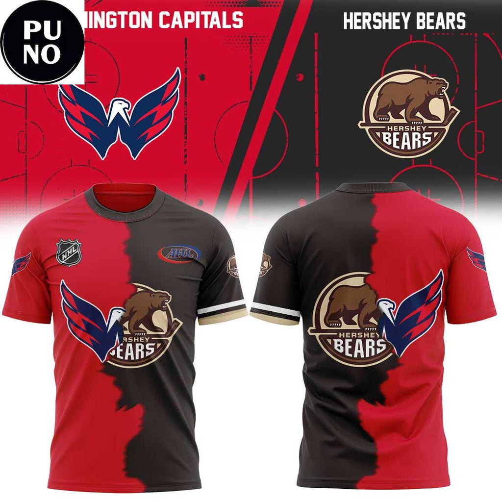 Washington Capitals x Hershey Bears Mashup Logo 2026 Hoodie T-Shirt