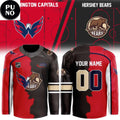 Washington Capitals x Hershey Bears Mashup Logo 2026 Personalized Hockey Jersey