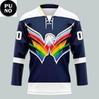 Washington Capitals x Pride Night 2026 Personalized Hockey Jersey