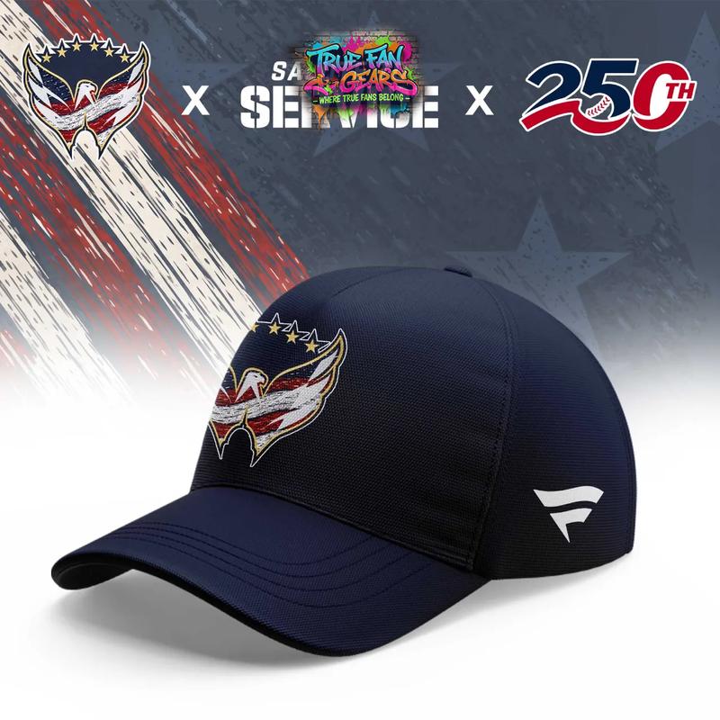 Washington Capitals x Salute To Service x 250th America 2026 Custom Hockey Jersey