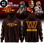 Washington Commanders 2026 Hold The Burgundy & Gold Hoodie T-Shirt