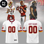 Washington Commanders 2026 Hold The Burgundy & Gold Personalized Football Jersey