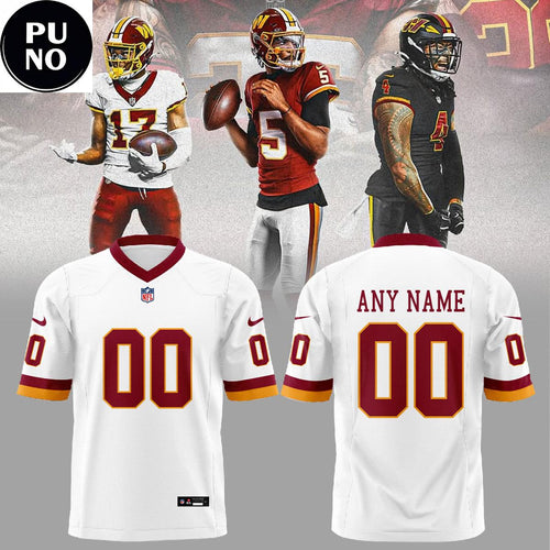 Washington Commanders 2026 Hold The Burgundy & Gold Personalized Football Jersey